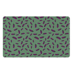 Little Purple Eggplant Pattern Print Polyester Doormat