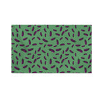 Little Purple Eggplant Pattern Print Polyester Flag