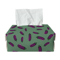 Little Purple Eggplant Pattern Print Rectangle Tissue Box Cover