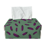 Little Purple Eggplant Pattern Print Rectangle Tissue Box Cover