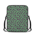 Little Purple Eggplant Pattern Print Rectangular Crossbody Bag