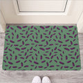 Little Purple Eggplant Pattern Print Rubber Doormat