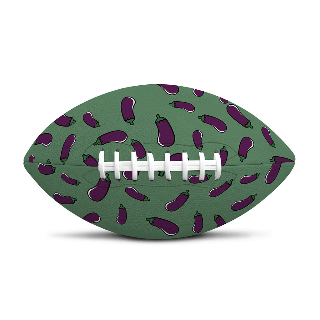 Little Purple Eggplant Pattern Print Rugby Ball
