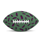 Little Purple Eggplant Pattern Print Rugby Ball