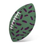 Little Purple Eggplant Pattern Print Rugby Ball