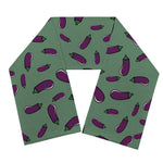 Little Purple Eggplant Pattern Print Scarf