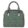 Little Purple Eggplant Pattern Print Shoulder Handbag