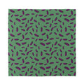 Little Purple Eggplant Pattern Print Silk Bandana