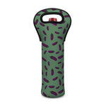 Little Purple Eggplant Pattern Print Single Neoprene Wine Tote