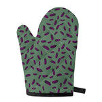 Little Purple Eggplant Pattern Print Single Oven Mitt