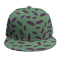 Little Purple Eggplant Pattern Print Snapback Cap