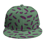 Little Purple Eggplant Pattern Print Snapback Cap