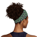 Little Purple Eggplant Pattern Print Sports Headband