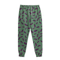Little Purple Eggplant Pattern Print Sweatpants