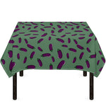 Little Purple Eggplant Pattern Print Tablecloth