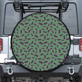 Little Purple Eggplant Pattern Print Tire Cover