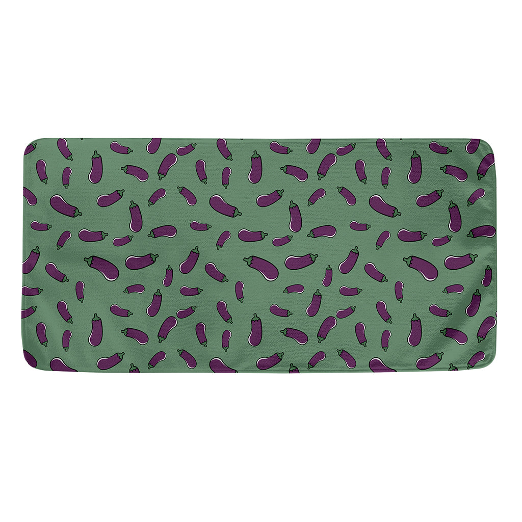 Little Purple Eggplant Pattern Print Towel