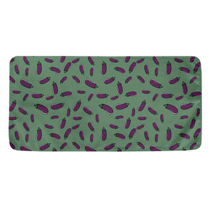 Little Purple Eggplant Pattern Print Towel