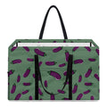 Little Purple Eggplant Pattern Print Utility Tote Bag