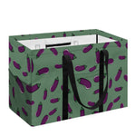 Little Purple Eggplant Pattern Print Utility Tote Bag