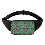 Little Purple Eggplant Pattern Print Waist Bag