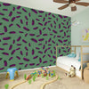 Little Purple Eggplant Pattern Print Wall Sticker