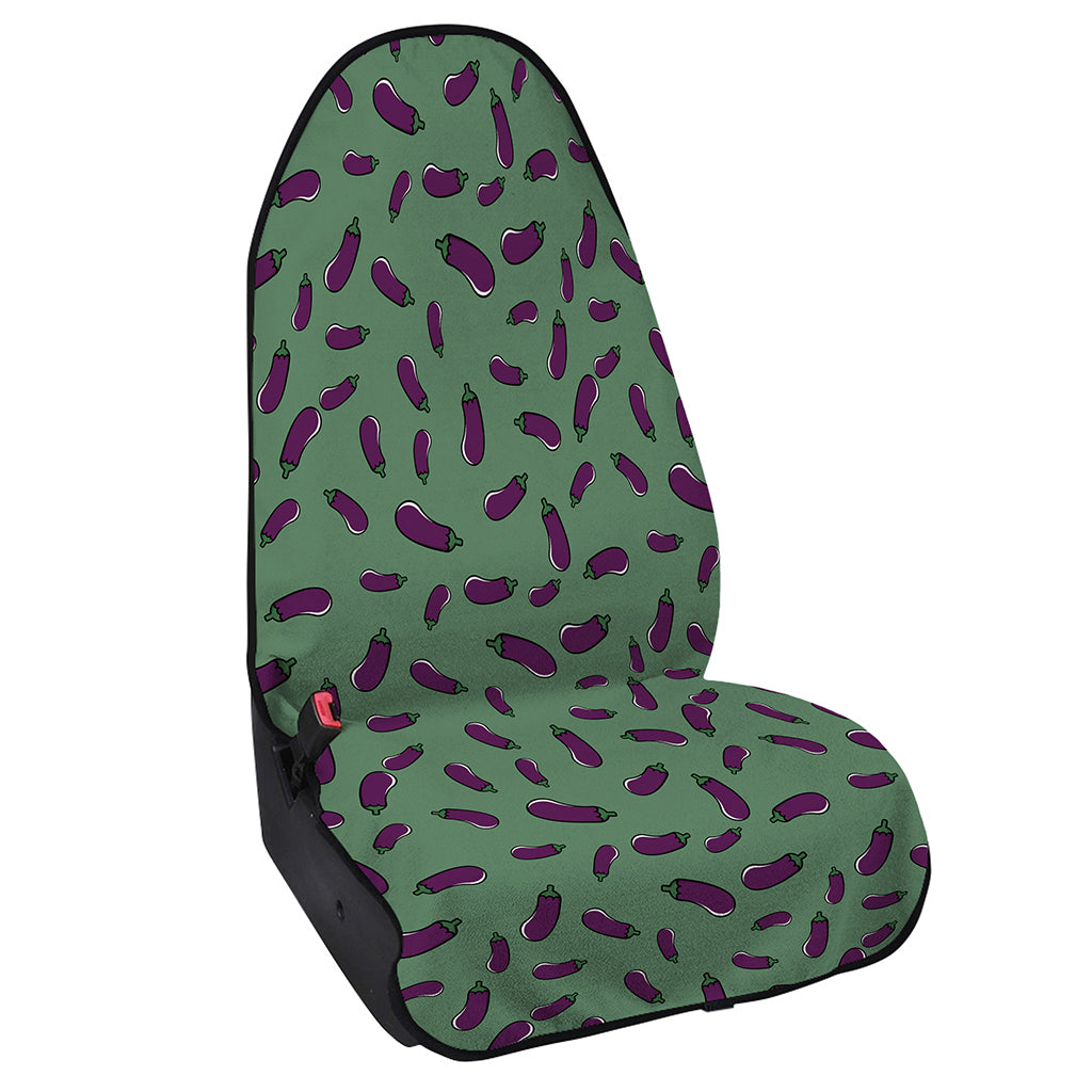 Little Purple Eggplant Pattern Print Waterproof Car Seat Cover