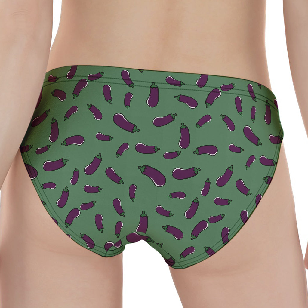 Little Purple Eggplant Pattern Print Women's Panties