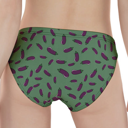 Little Purple Eggplant Pattern Print Women's Panties