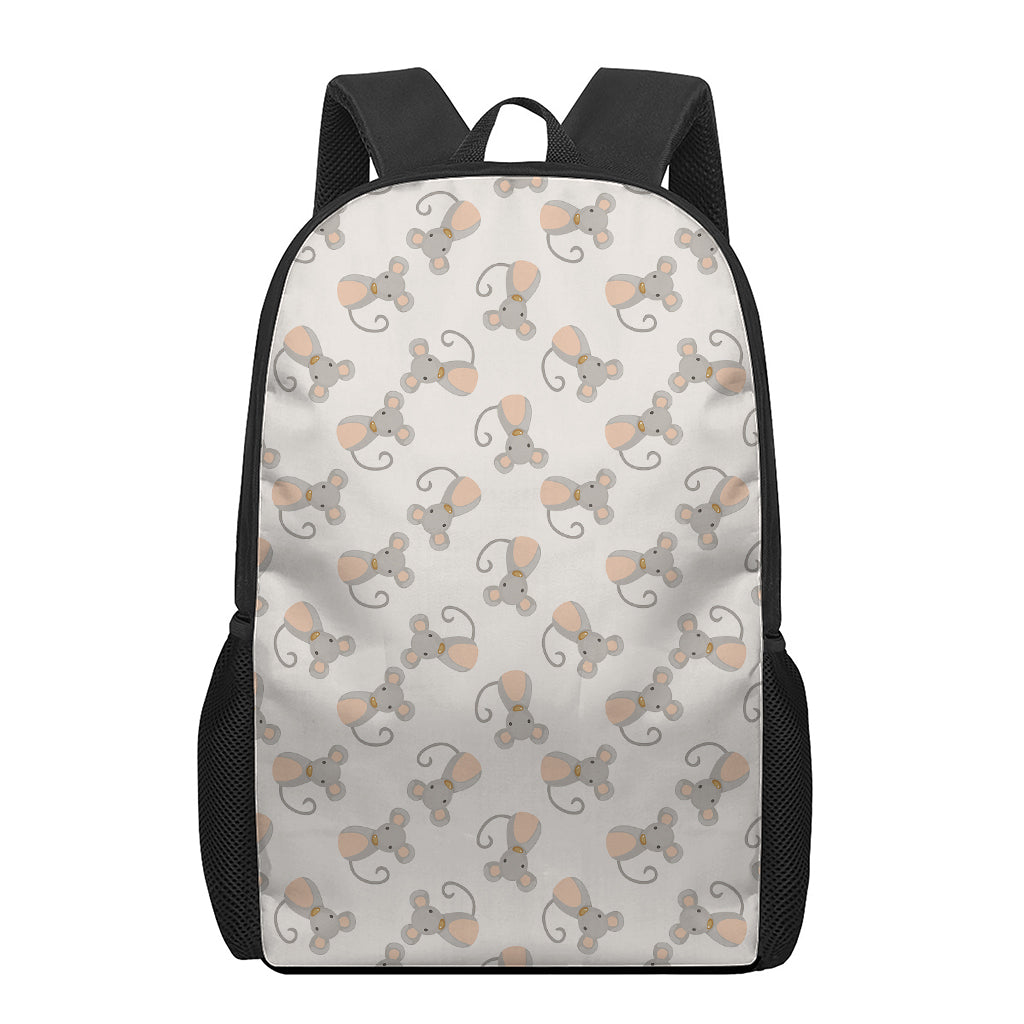 Little Rat Pattern Print 17 Inch Backpack