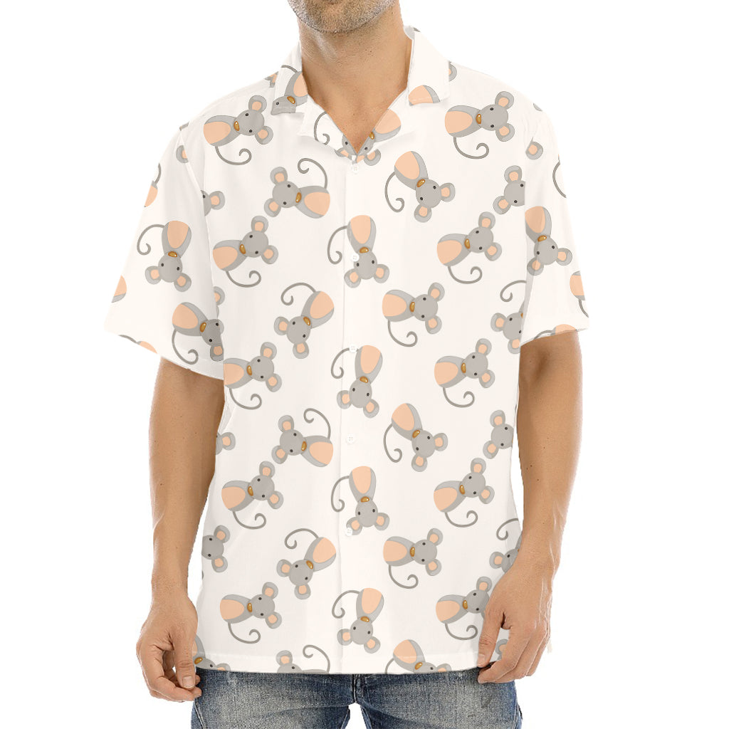 Little Rat Pattern Print Aloha Shirt