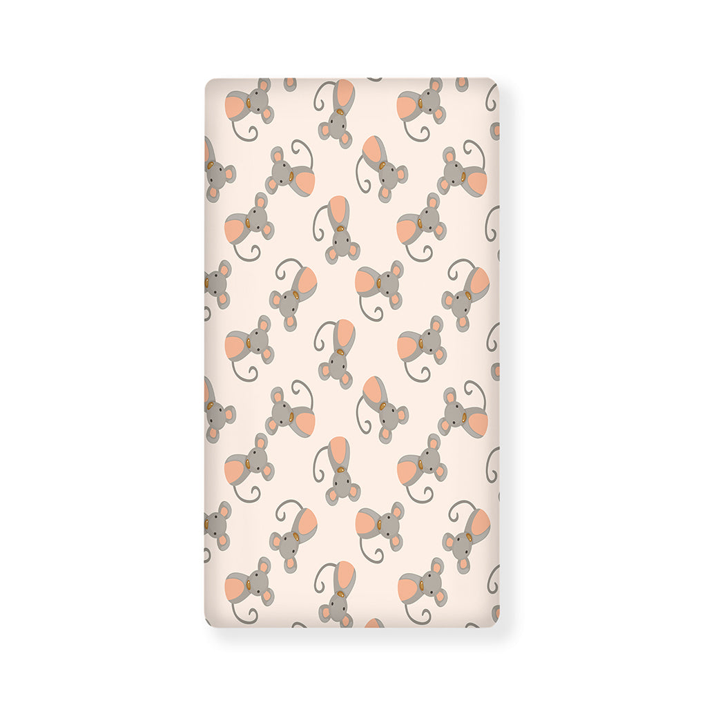 Little Rat Pattern Print Baby Crib Sheet