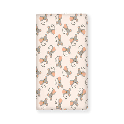 Little Rat Pattern Print Baby Crib Sheet