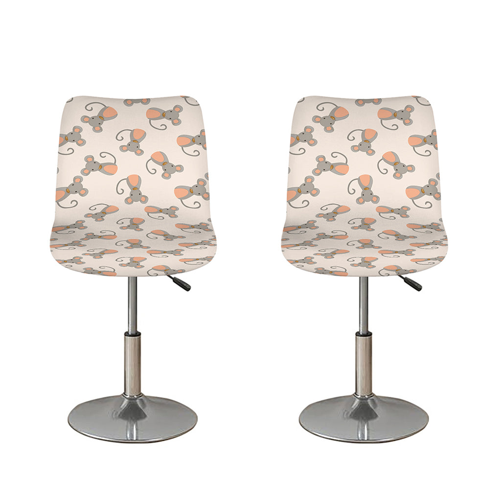 Little Rat Pattern Print Bar Stool Covers