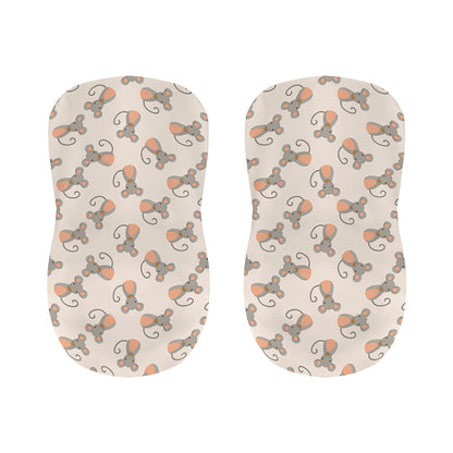 Little Rat Pattern Print Bar Stool Covers