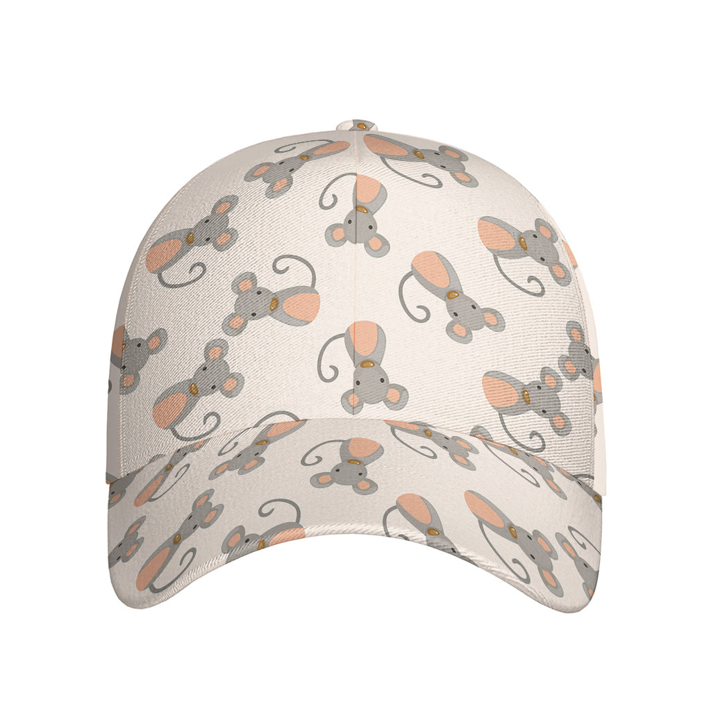 Little Rat Pattern Print Baseball Cap