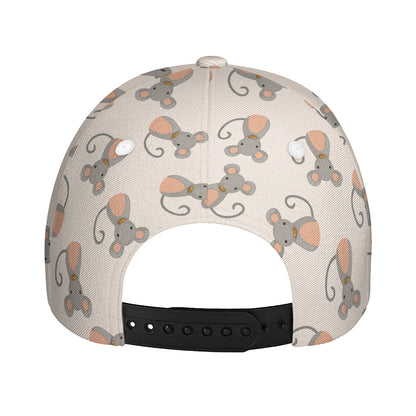 Little Rat Pattern Print Baseball Cap