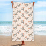 Little Rat Pattern Print Beach Towel