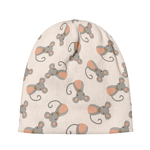 Little Rat Pattern Print Beanie