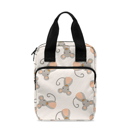 Little Rat Pattern Print Bible Tote Bag