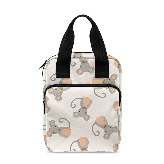 Little Rat Pattern Print Bible Tote Bag