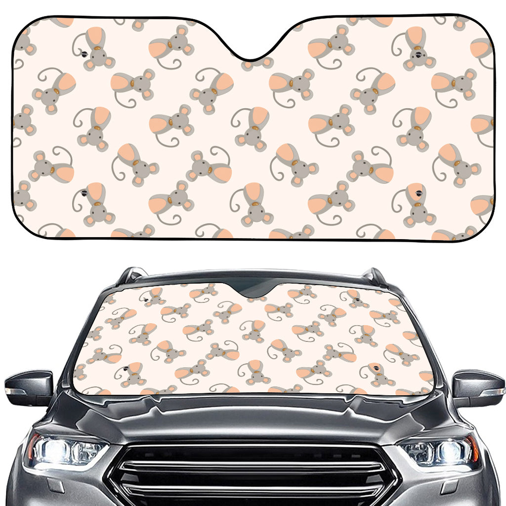 Little Rat Pattern Print Car Windshield Sun Shade