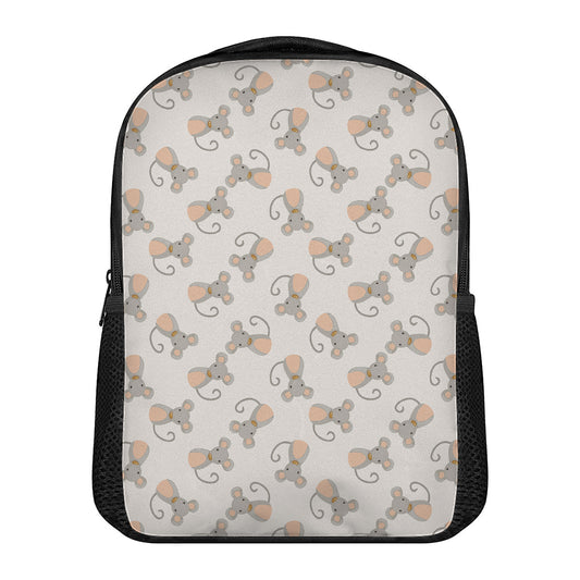 Little Rat Pattern Print Casual Backpack