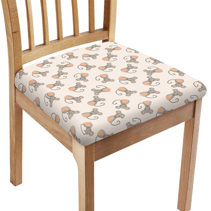 Little Rat Pattern Print Chair Cushion Cover