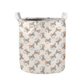 Little Rat Pattern Print Collapsible Laundry Basket
