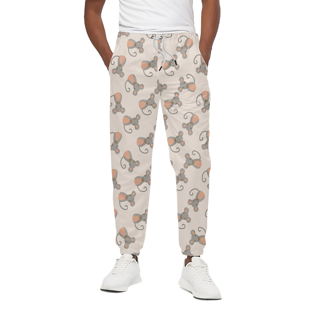 Little Rat Pattern Print Cotton Pants