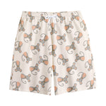 Little Rat Pattern Print Cotton Shorts