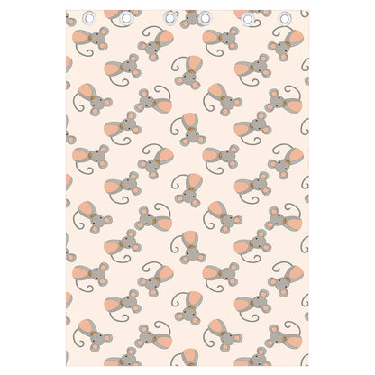 Little Rat Pattern Print Curtain