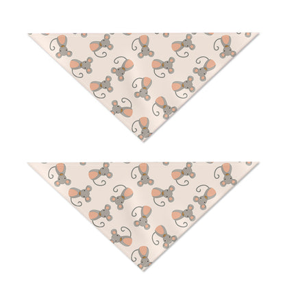 Little Rat Pattern Print Dog Bandana