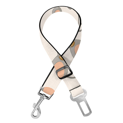 Little Rat Pattern Print Dog Seat Belt